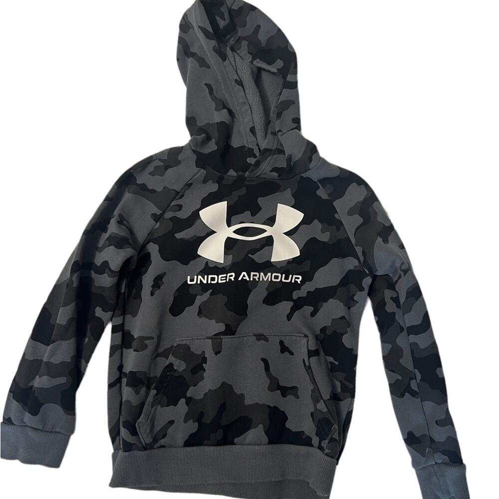 Under Armour Black/Gray Camouflage Sweatshirt - Youth Small